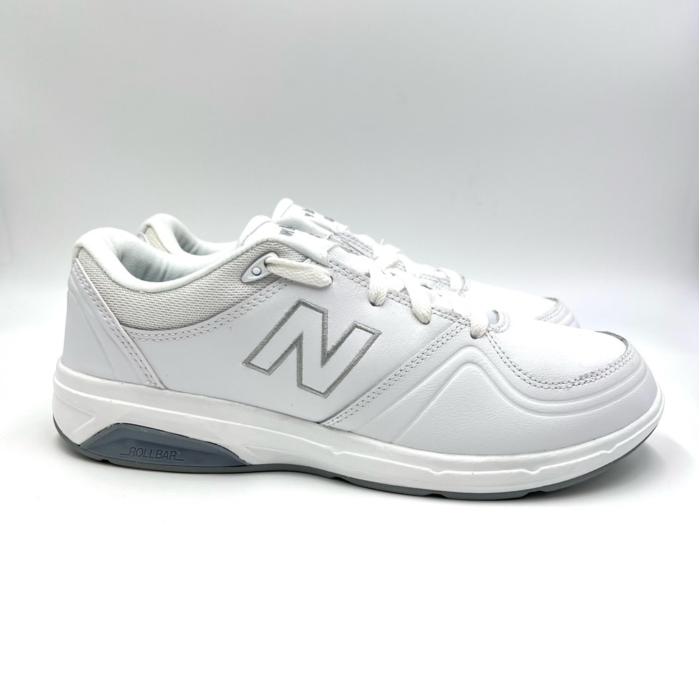 New Balance Womens Size 11 813 White Leather‎ Walking Comfort Sneakers Shoes